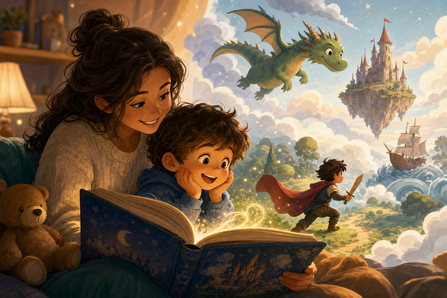 Cómo las historias personalizadas estimulan la imaginación infantil