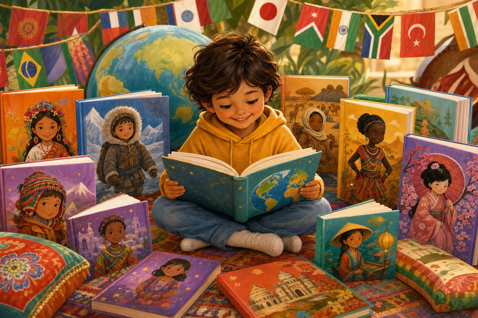 Criar niños bilingües: libros en varios idiomas