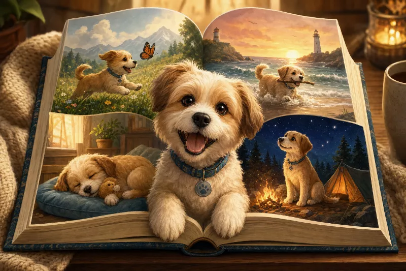 La historia única de tu mascota en su propio libro infantil