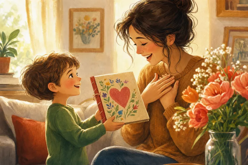 Regalos para el Día de la Madre y del Padre hechos por niños