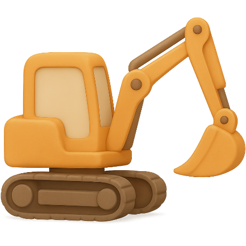 Libro infantil personalizado de maquinaria de construcción mágico