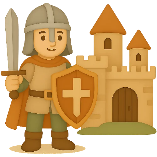 Libro infantil personalizado de la Edad Media, único y mágico