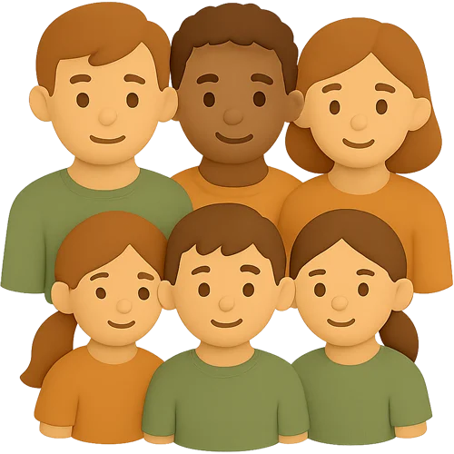 Libro infantil personalizado sobre familia reconstituida lleno de magia