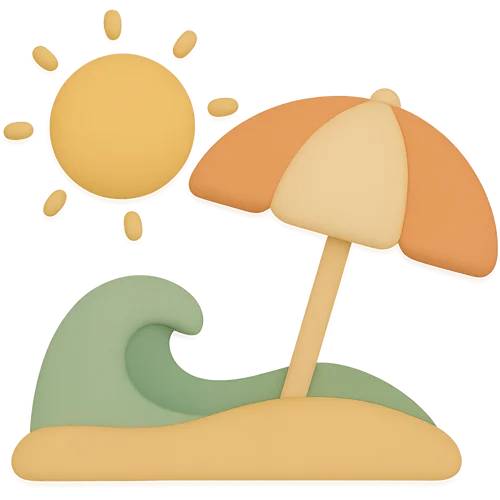 Un libro infantil personalizado sobre ir a la playa