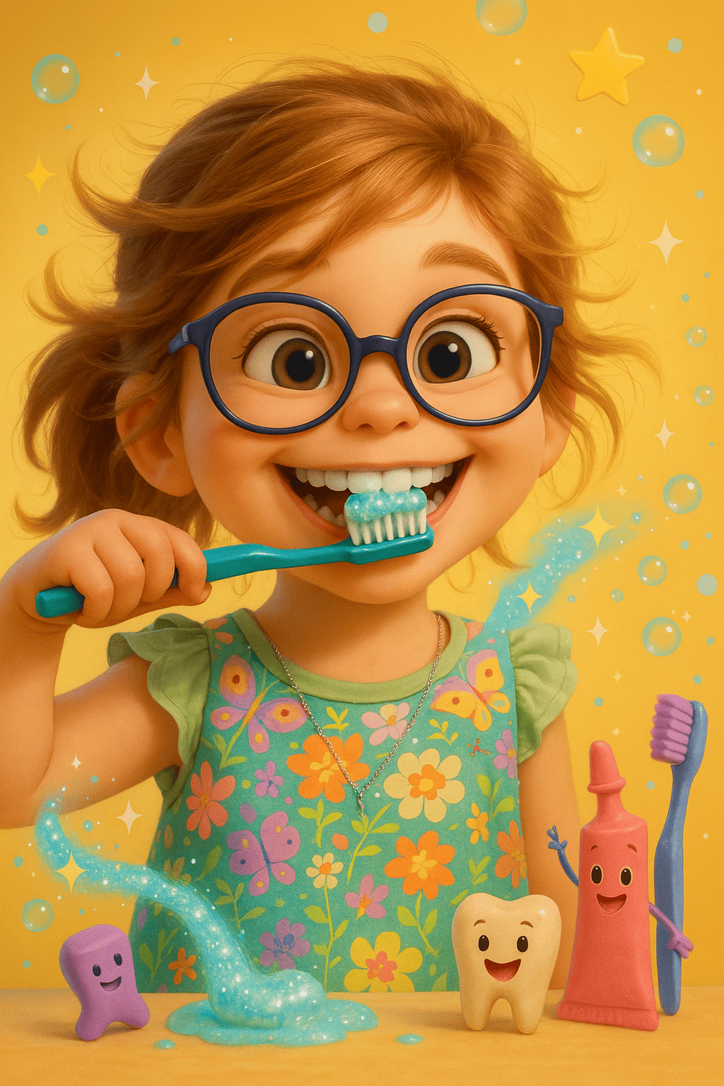 Sonrisas radiantes   aventuras de cepillado