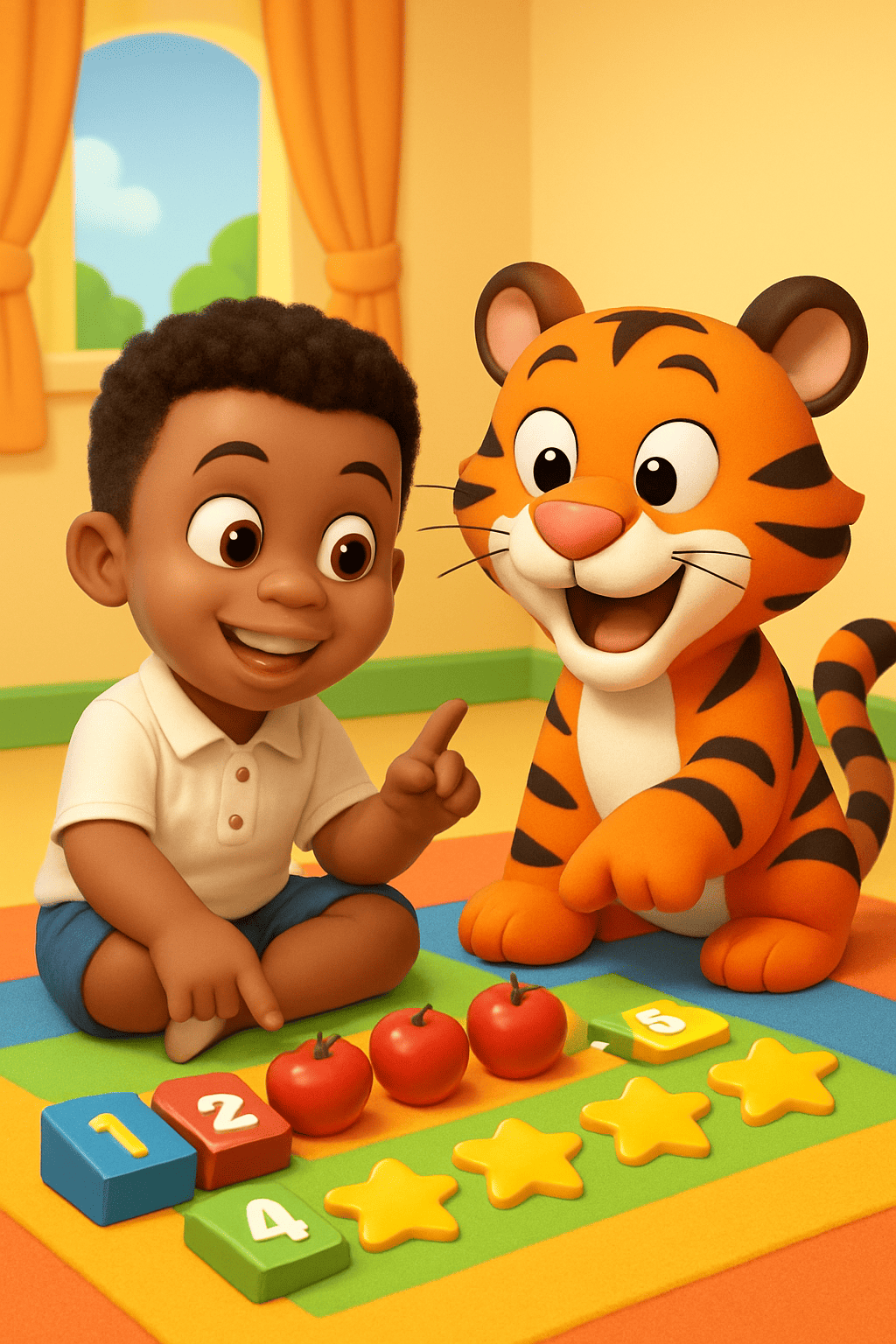 Diviértete contando con tigre tom