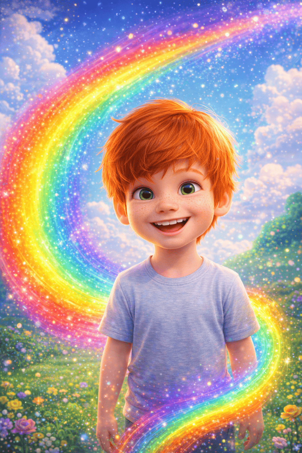 La cola de arcoíris de luna