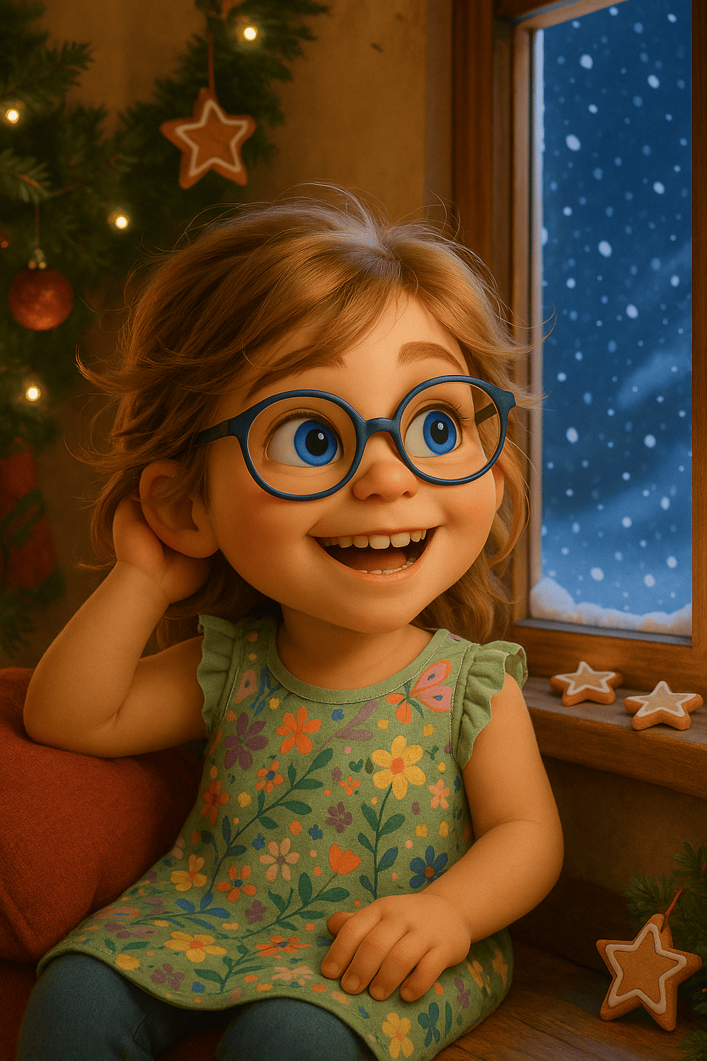 Luces de navidad estrellas de canela