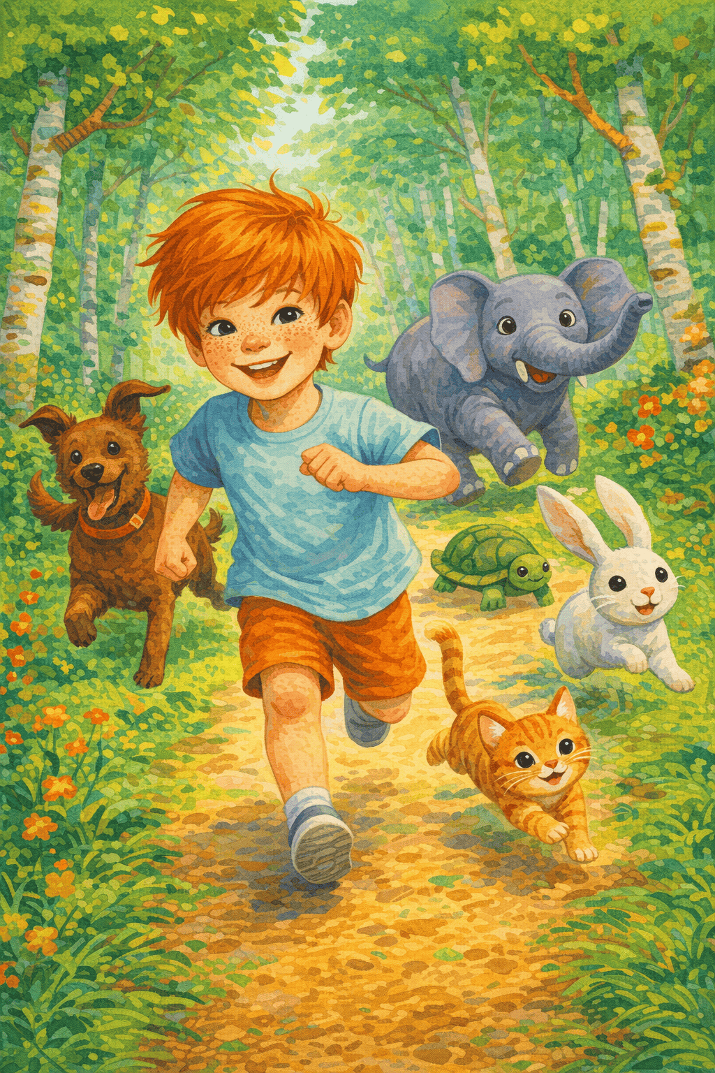 Aventura entre las carreras de animales