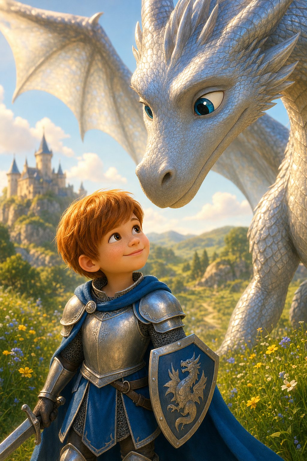 El caballero y el dragón de plata