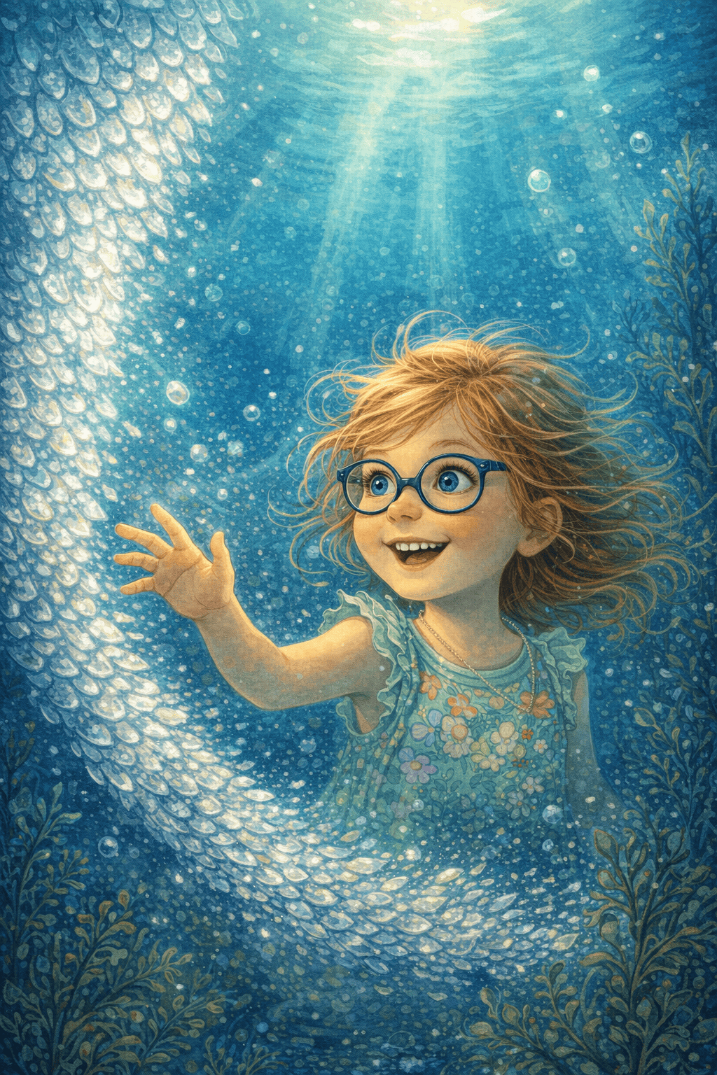 Las escamas plateadas de la profundidad