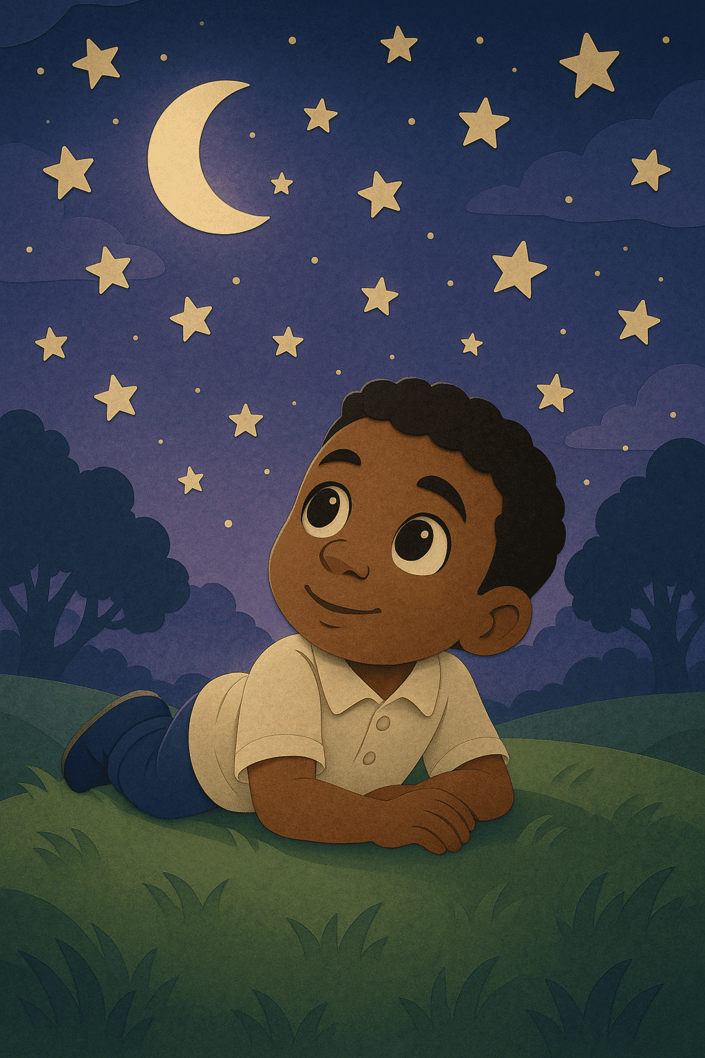 Estrellas oyentes en la noche