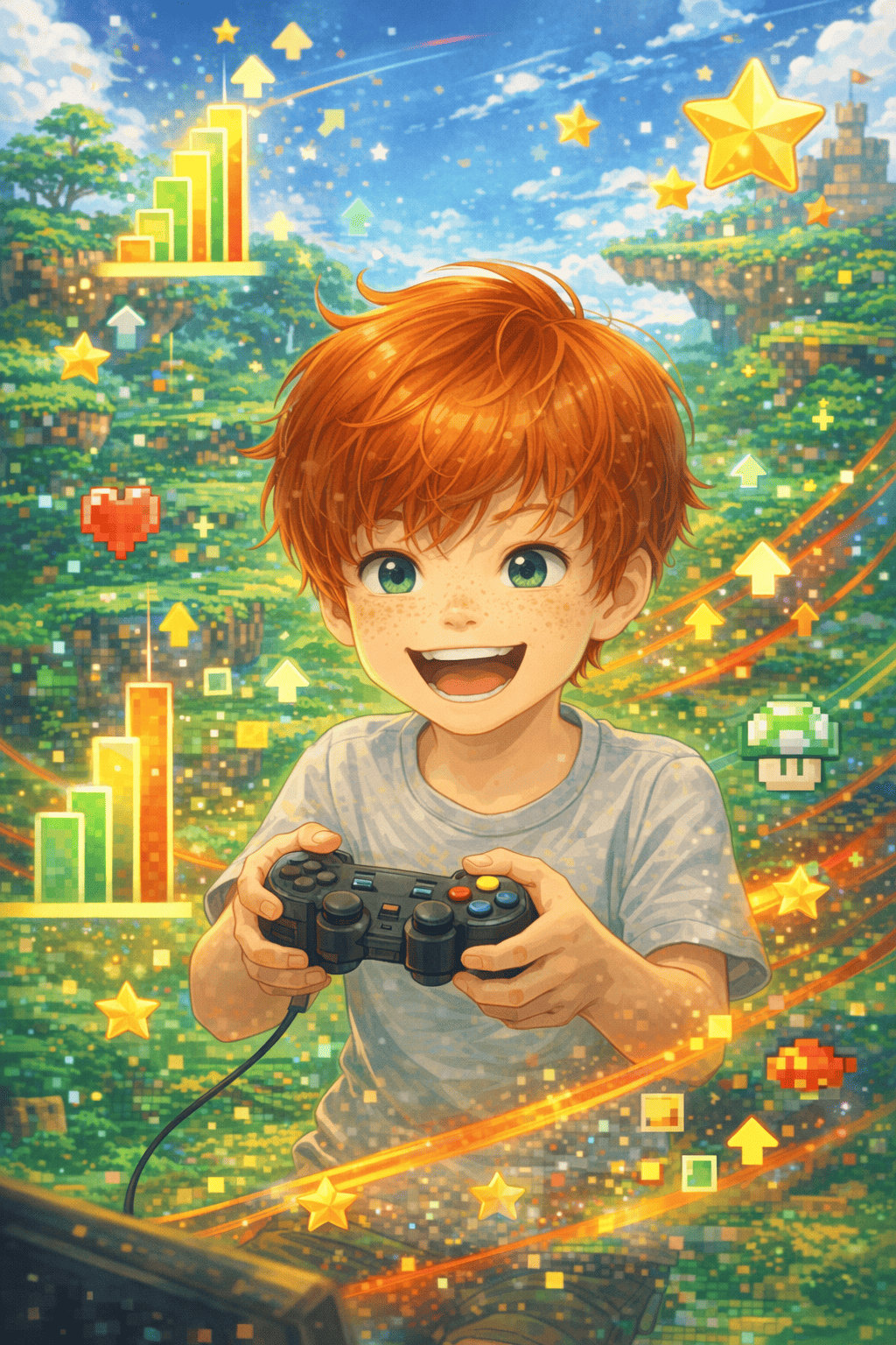 Ilustración para Level up   el gran juego