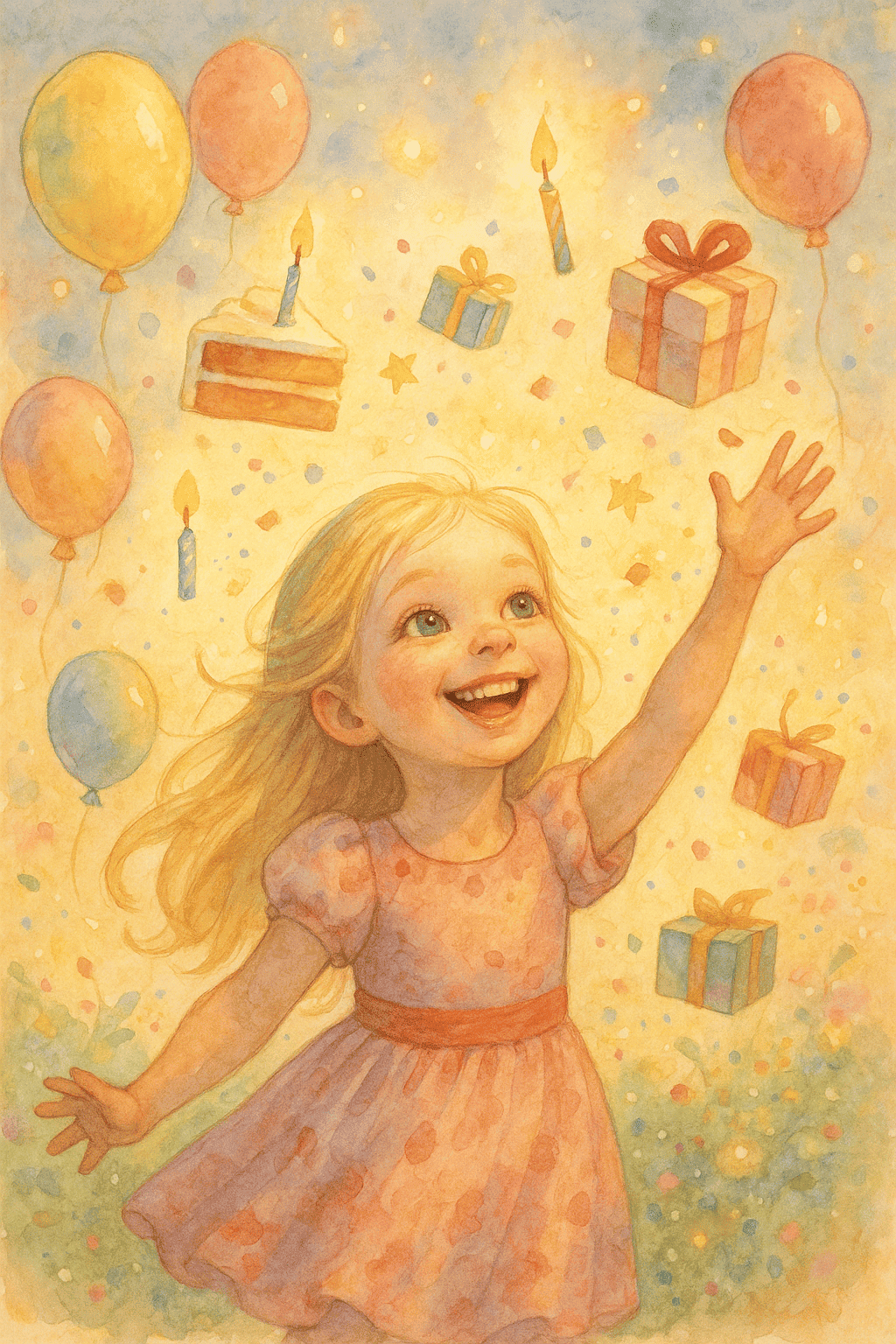 Magia de cumpleaños en el aire