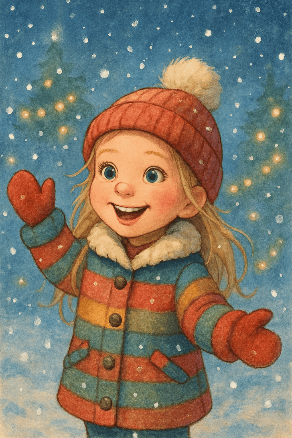 Magia navideña en los copos de nieve