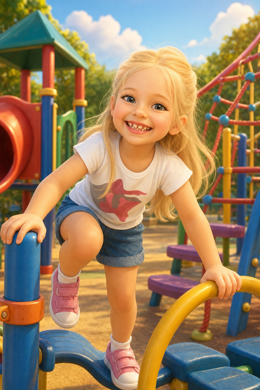 Aventura en el parque infantil