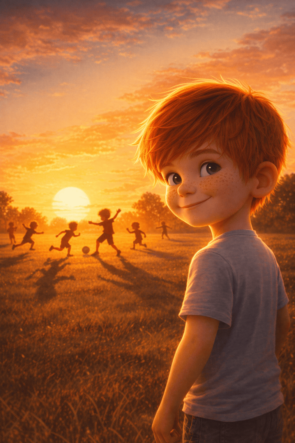 Jugadores sombra del campo