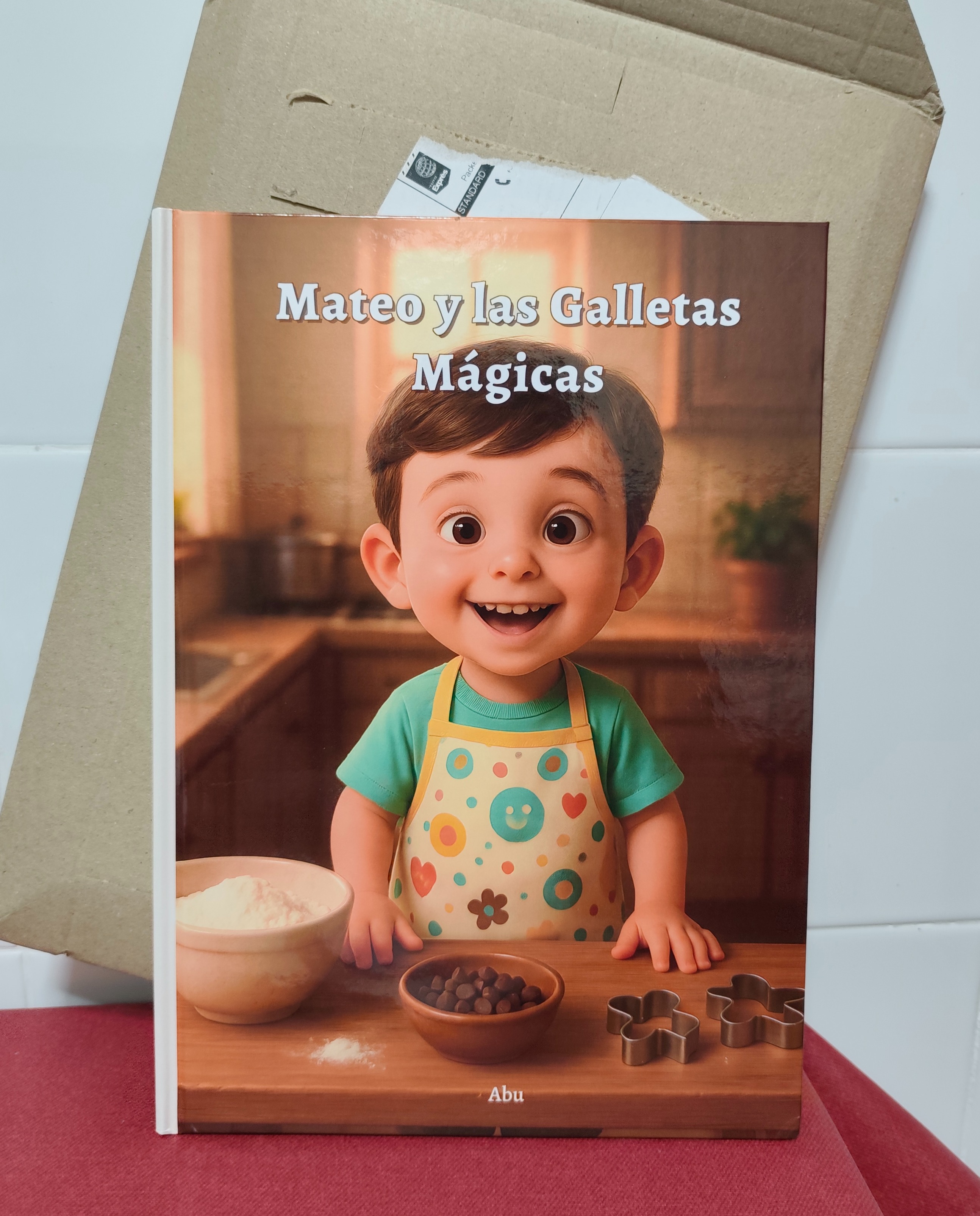 Foto de un libro infantil personalizado por María del Carmen González Batista