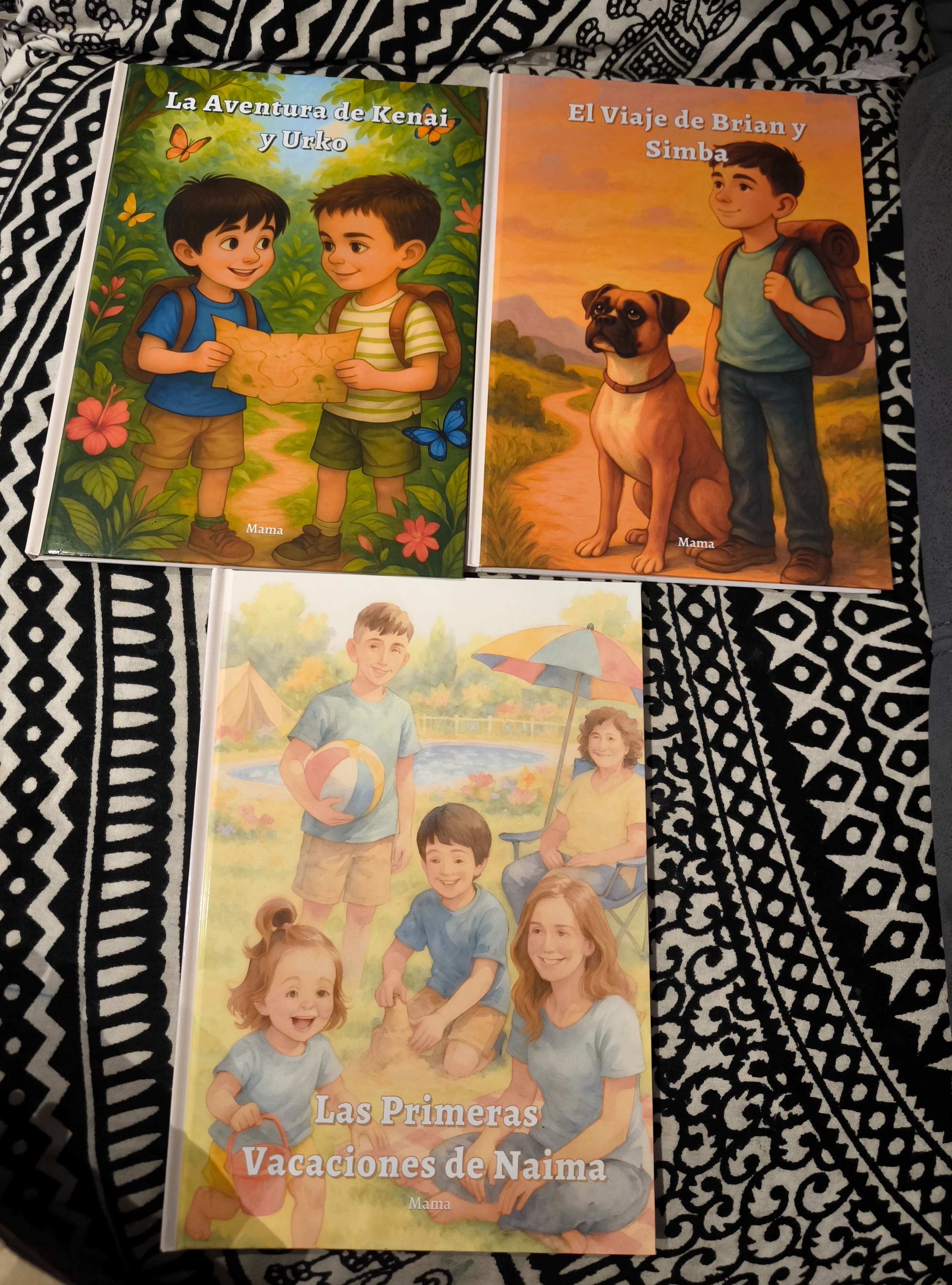Foto de un libro infantil personalizado por Tamara