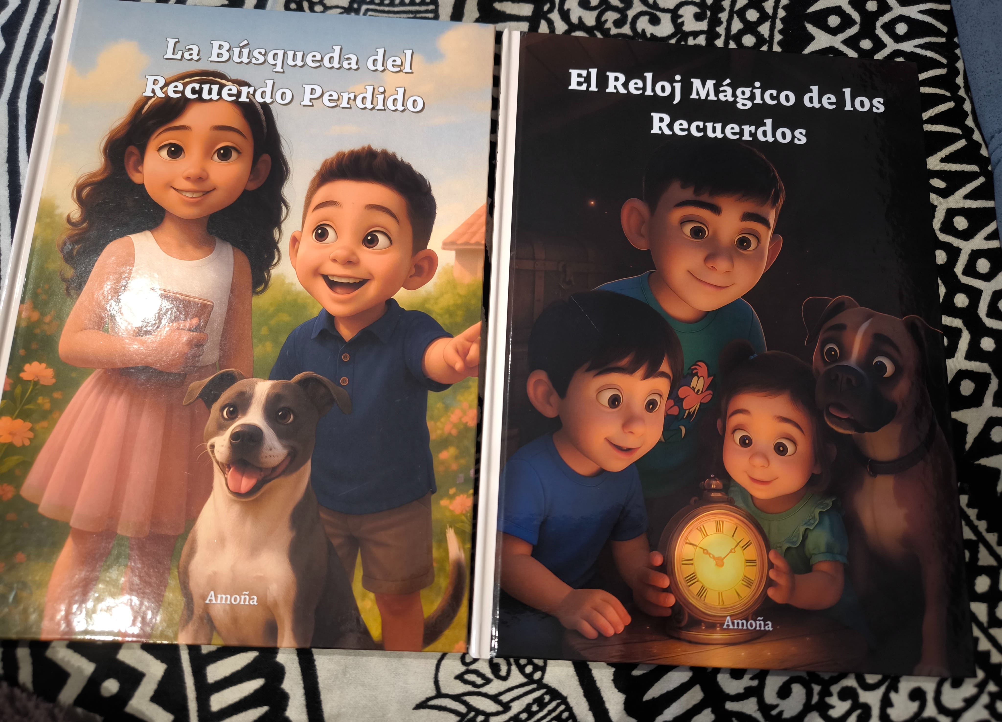 Foto de un libro infantil personalizado por Tamara