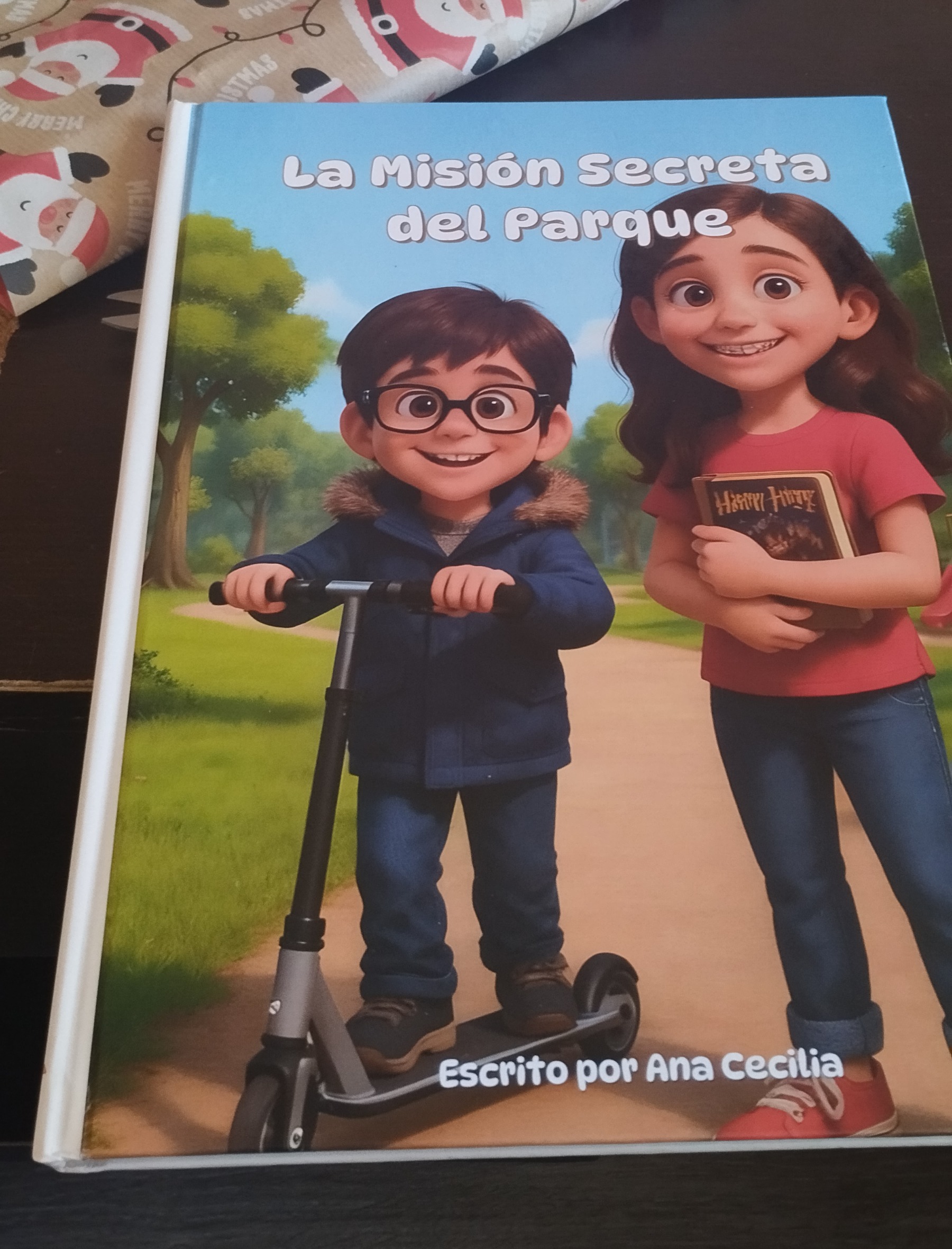 Foto de un libro infantil personalizado por Ana Cecilia